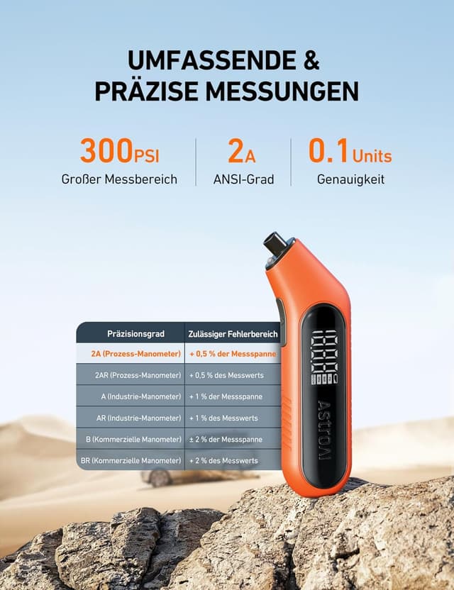 Thumbnail 1 de AstroAI Reifendruckprüfer 300 PSI