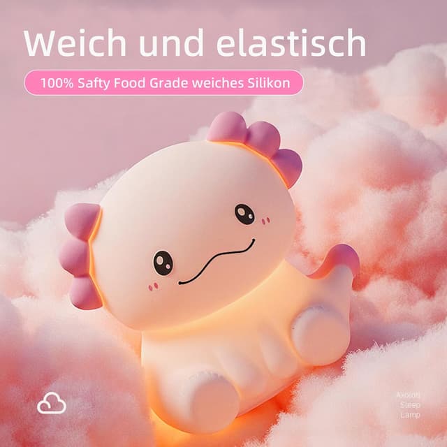 Detalle 2 de JVURICE Axolotl Nachtlicht 1200mAh