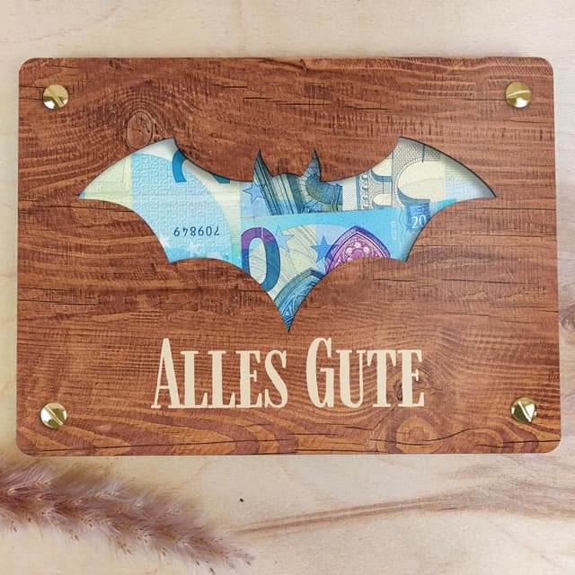 Detalle de Fledermaus Deko Geldgeschenk XL 20x15 cm