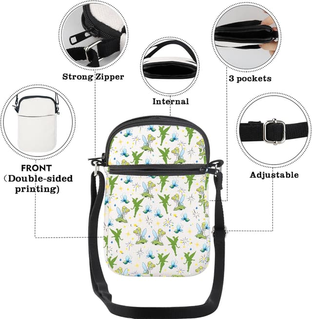 Detalle 2 de AKTAP Tinker Bell Crossbody Bag – Fairy Tale Pixi-Purse Tinker Bag