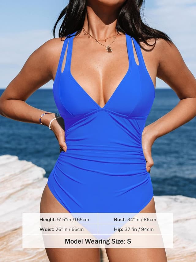 Thumbnail 3 de CUPSHE Costume da bagno intero scollo V profondo