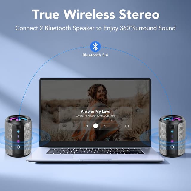 Detalle 2 de Portable Bluetooth Speaker 12H playtime 📢