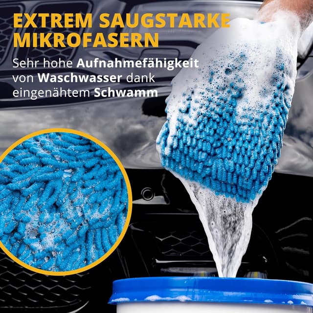 Detalle 2 de LICARGO Zottel-Waschhandschuh für Auto