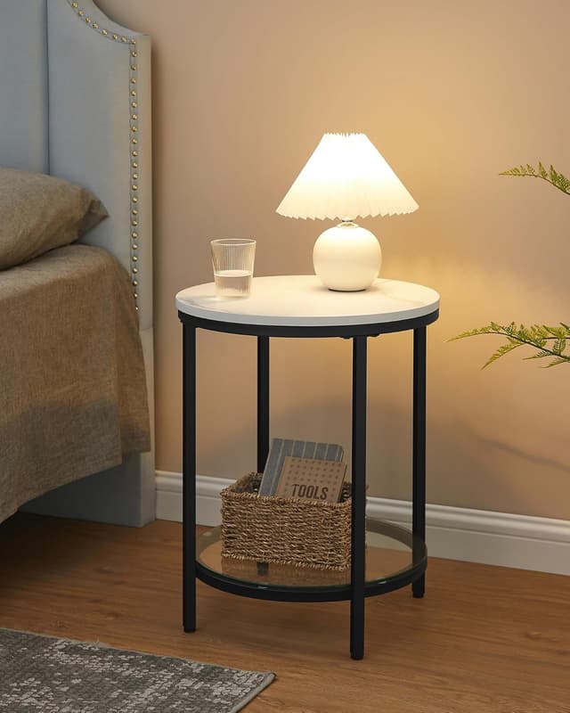 Detalle 2 de VASAGLE LET285B13 table d’appoint 45 x 55