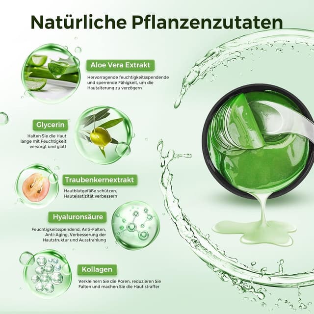 Detalle 2 de Augenpads 80 Stk. mit Kollagen