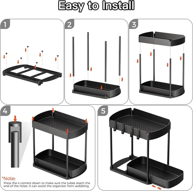 Thumbnail 6 de Ukeetap Multi-Purpose Pull-Out Organizer 12.8" 🚪