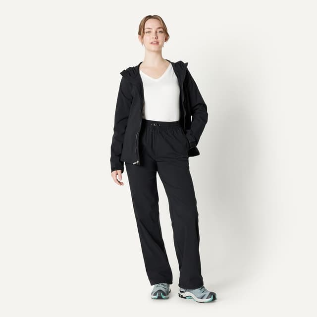 Detalle de Amazon Essentials Donna pantaloni da trekking tecnici idrorepellenti a vita alta con fit rilassato