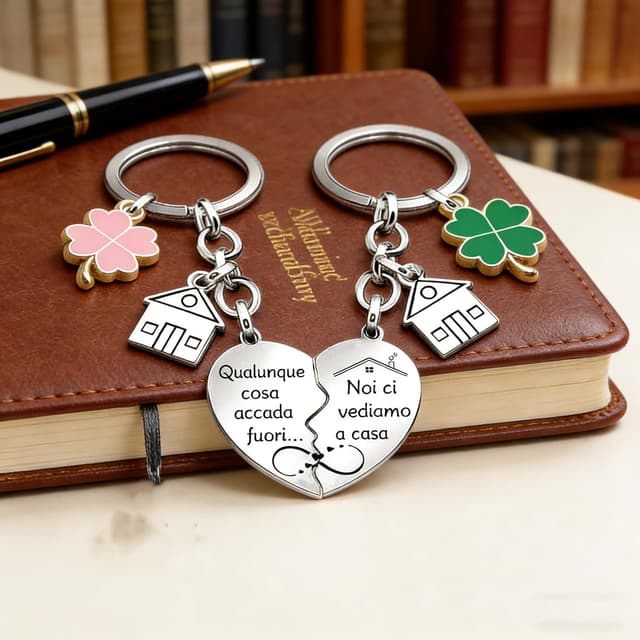 Thumbnail 5 de Portachiavi JRZDFXS Ci vediamo a Casa in acciaio 🏠