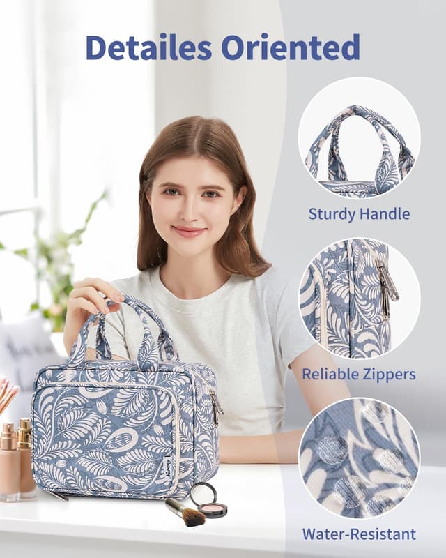 Thumbnail 5 de Narwey Full Size Toiletry Bag Blue Leaf