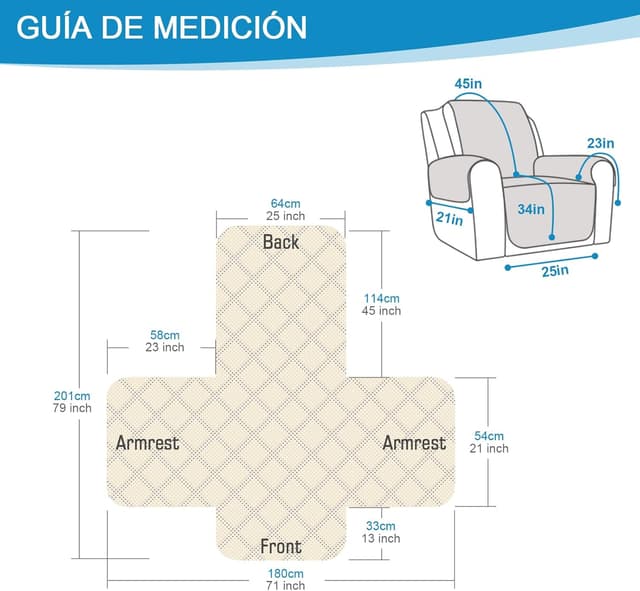 Thumbnail 2 de TAOCOCO Funda de Sofá 1 Plaza 🛋️ Impermeable con Bolsillos