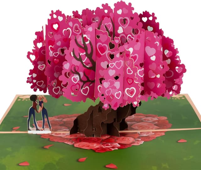 Detalle de Heart-shaped pop-up greeting card 3D