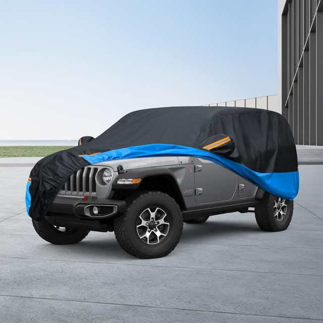 Thumbnail 6 de FSGRICH Waterproof All-Weather SUV Car Cover with Windproof Straps, UV & Reflective Strips