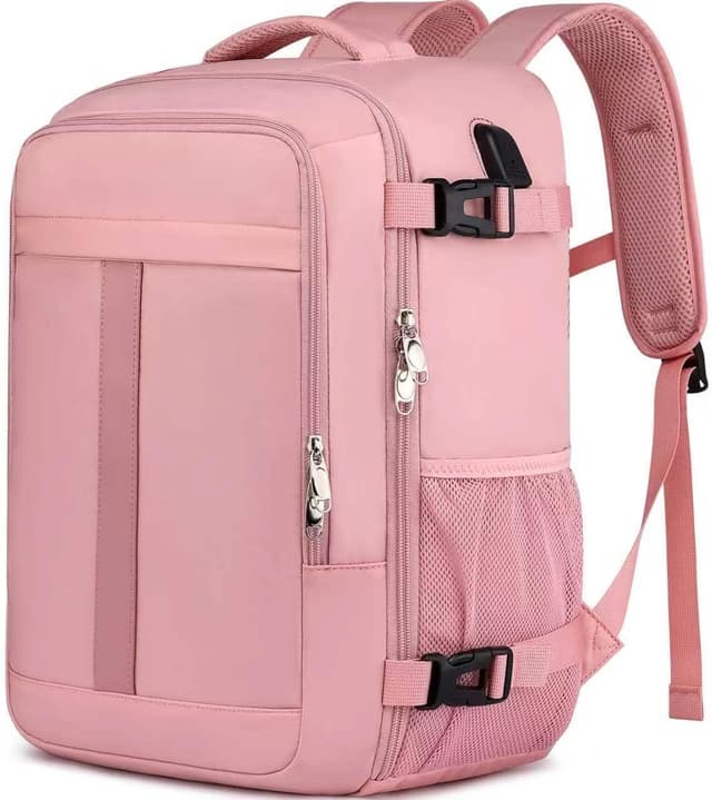 Detalle 2 de PUSLOM Ryanair cabin-size underseat backpack 40x30x20 with USB charging port (Grey)