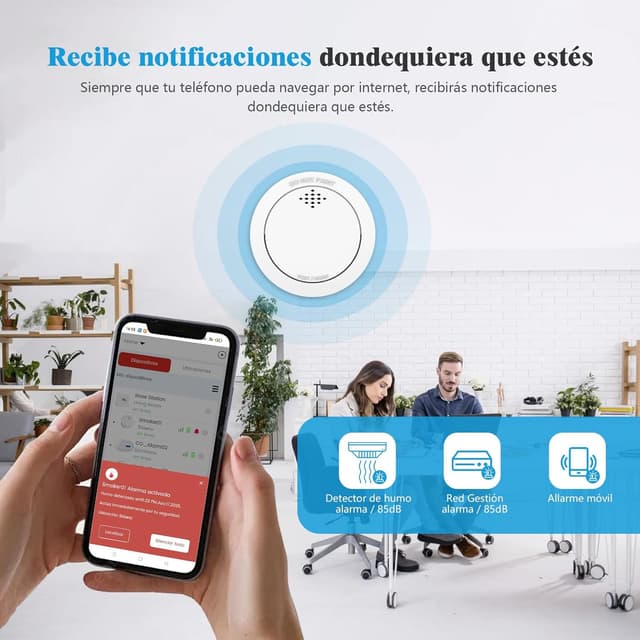 Thumbnail 5 de Detector de Humo con estación Base 10 años