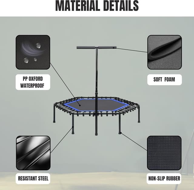 Thumbnail 2 de Cama Elástica Fitness Ø90cm Plegable y Silenciosa para Todos🦘