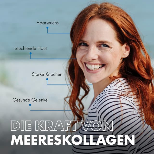 Detalle de Incite Nutrition Meereskollagen Typ 1 hydrolysiert mit Vitaminen C, E, B12, Kupfer, Zink & Jod – 1.200 mg, 120 Stück