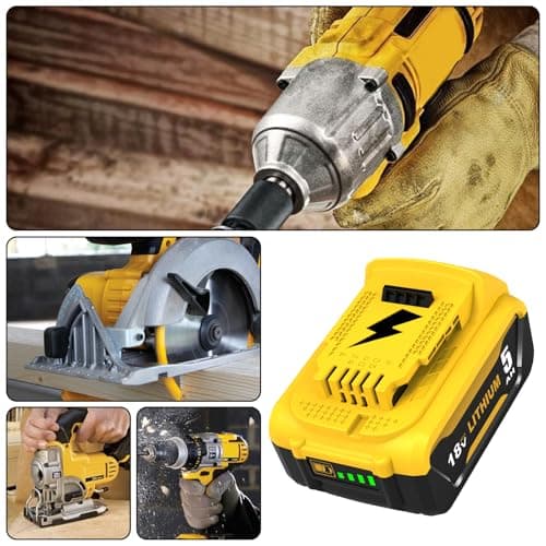 Thumbnail 6 de Goodexo 18V 5.0Ah batería repuesto para DeWalt