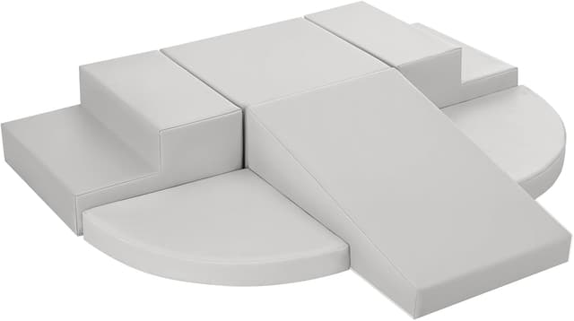 Detalle de TODIBY 6-Piece Soft PU Leather Toddlers Climbing Toys Set (Indoor Climb & Crawl Play Gym)