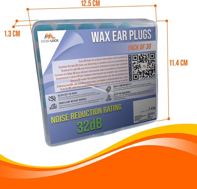 Thumbnail 1 de Mobi Lock 30 tapones 32dB para dormir