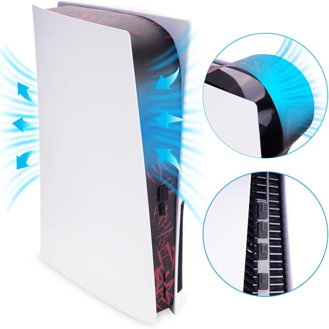 Detalle de playvital PS5 dust filter kit with 12 plugs