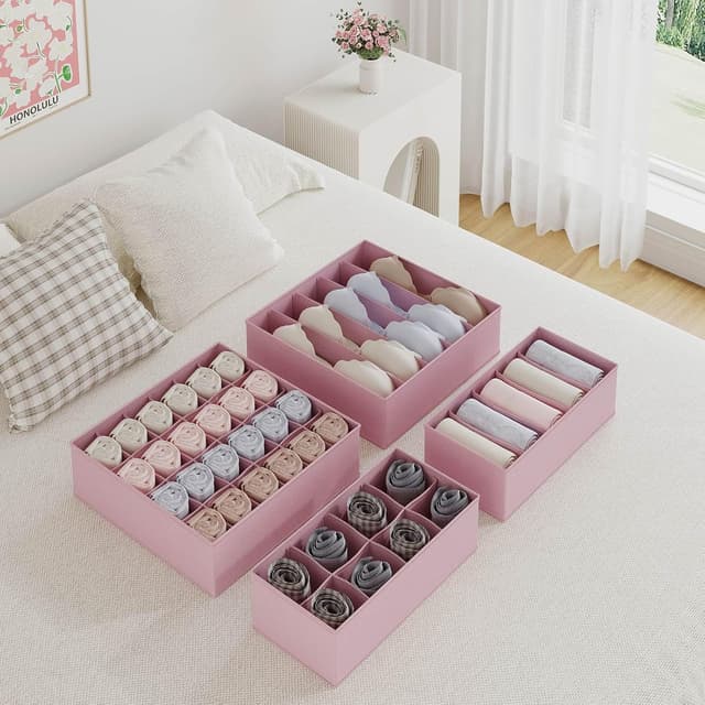 Thumbnail 3 de Lifenite 3 Aufbewahrungsbox Kinder Kleine Größe rosa