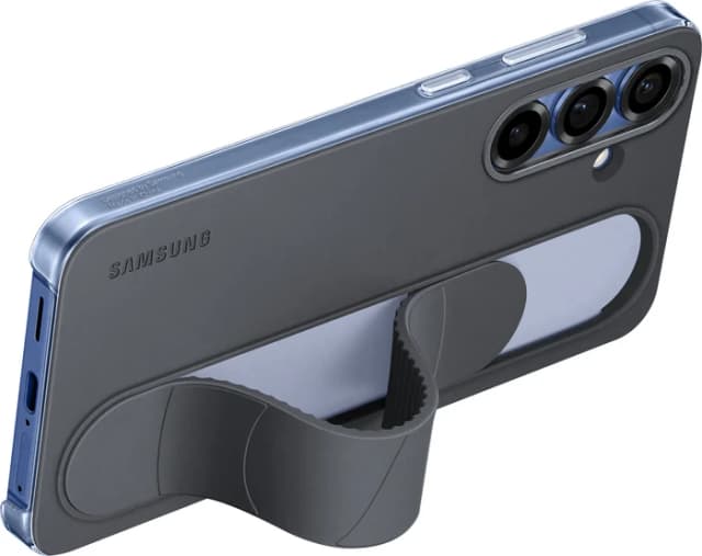 Detalle 2 de Samsung S25 Plus Standing Grip Backcover Schwarz mit verstellbarem Ständer