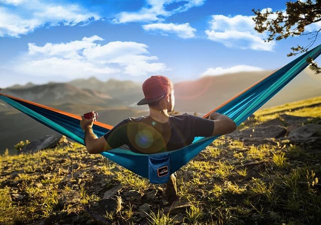 Thumbnail 6 de Anortrek Outdoor Hammock 2-Person 300x200 cm Ultralight with Tree Straps (up to 250 kg) – Breathable 210T Nylon