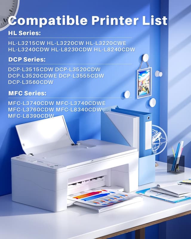 Detalle de INK4U TN248XL Toner 5er-Set kompatibel mit Brother TN248 / MFC-L3760CDW & Co.