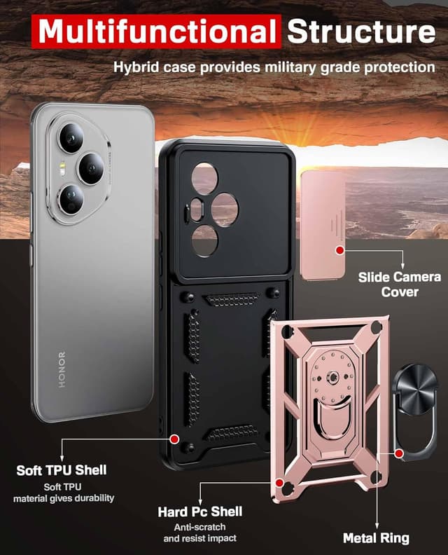 Detalle de Honor 400 Pro 5G case with 6.7 cover