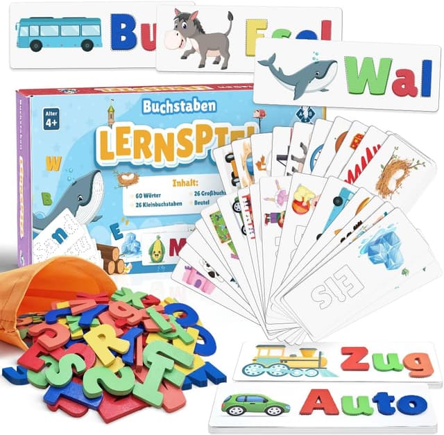 Detalle de Montessori Buchstaben Lernspiel für ABC