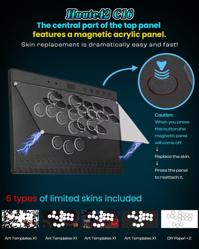 Detalle 2 de Sehawei Haute42 C16 Arcade Controller