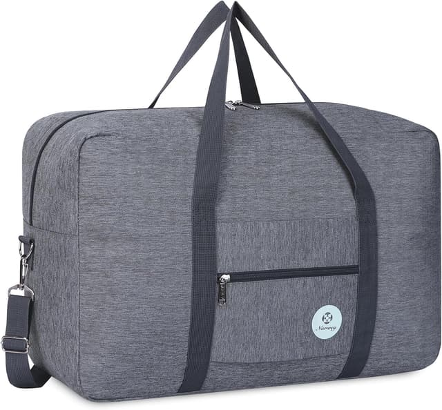 Detalle de for Airlines Large Cabin Bag 56x45x25 Foldable Travel Duffel Bag Holdall Tote (40L) – Thick Series Grey