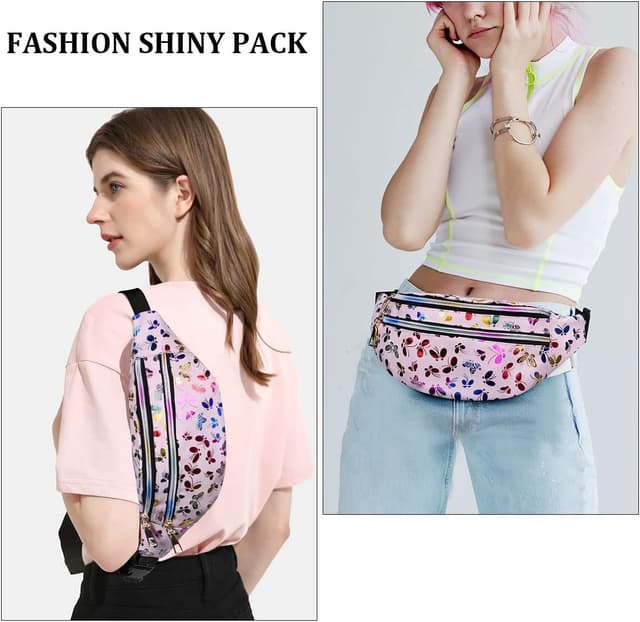 Detalle 1 de Flintronic Marsupio da donna con cintura regolabile e tessuto impermeabile