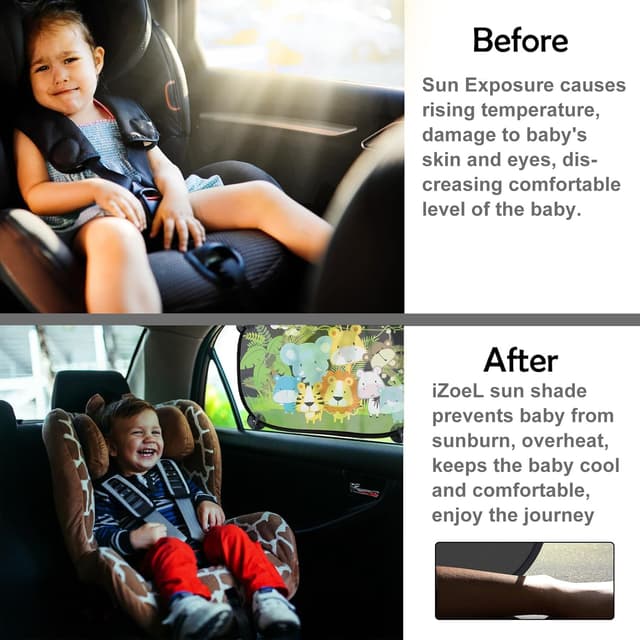 Thumbnail 2 de iZoeL 2-Pack Car Sun Shade 80GSM