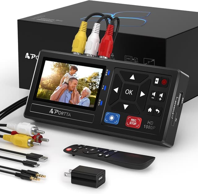 Imagen de Portta VHS to Digital Converter recorder 🎥 en OfertitasTOP