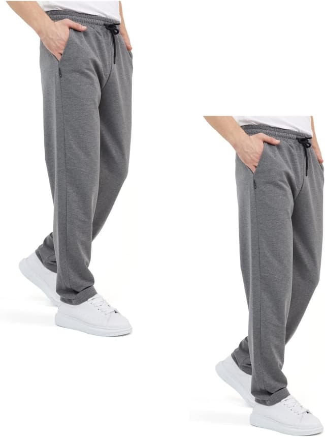 Thumbnail 6 de Comeor Men’s Thin Lightweight Breathable Cotton Straight Leg Jogging Pants