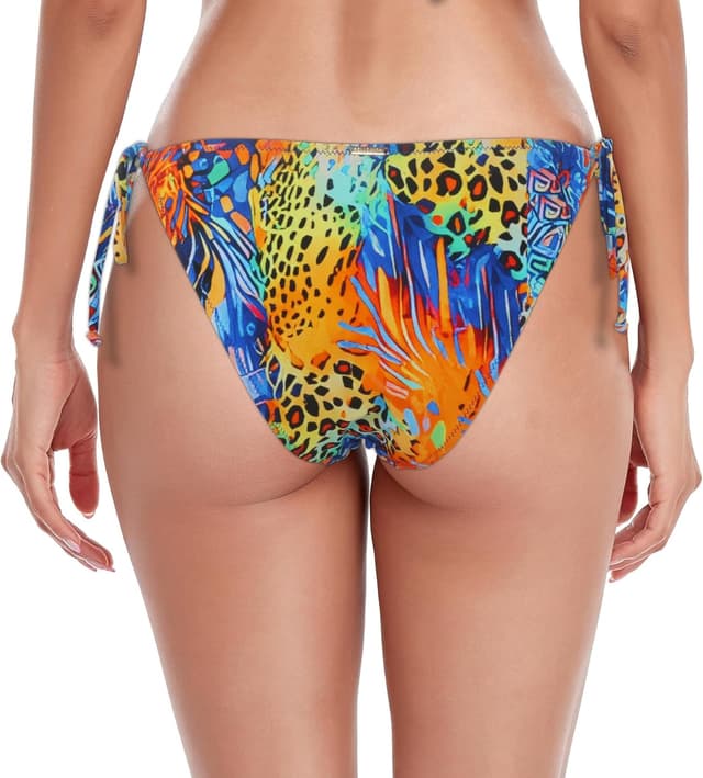 Detalle 2 de RELLECIGA slip bikini classico con fondo a laccetti e fiocchi laterali