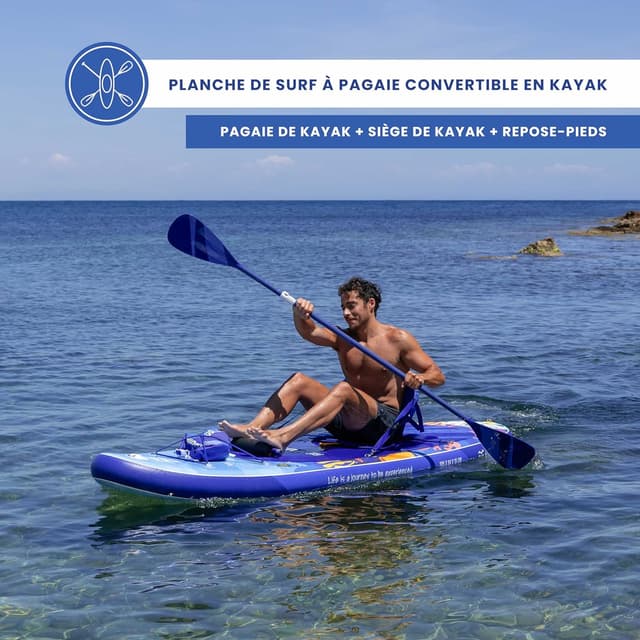 Thumbnail 3 de HUIIKE Paddle Gonflable Adulte Coral Full Pack 305 cm