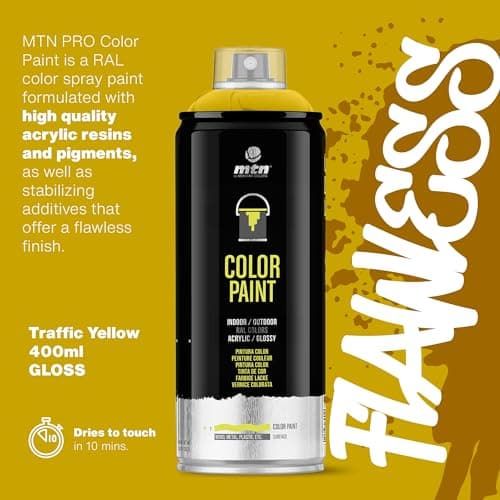 Thumbnail 2 de Montana Colors MTN PRO RAL-1023 Spray Amarillo Tráfico 🚦