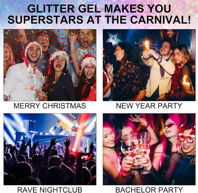 Thumbnail 5 de Glitzer-Set 6er für Gesicht und Körper