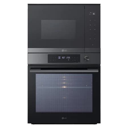 Detalle de Black Glass Edition WSMG7625BB.SET — conjunto horno y microondas