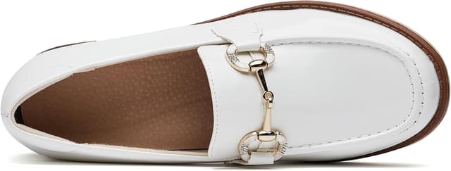 Detalle de Loafers für Frauen – bequeme Mokassins mit Sohlenplattform für Büro, Freizeit und Arbeit