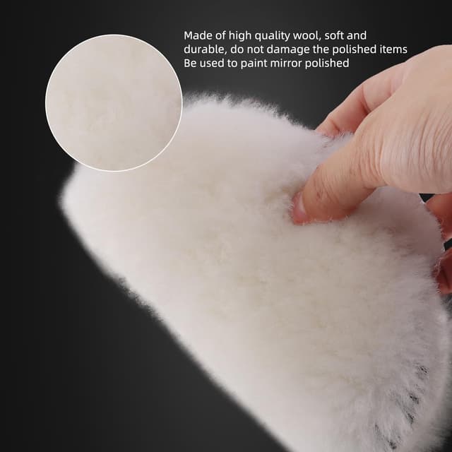 Detalle 2 de Lammfell Polierset 180 mm mit M14