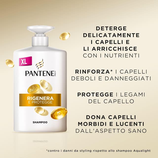 Detalle 2 de Pantene Rigenera e Protegge Shampoo+Balsamo 2x1000 ml