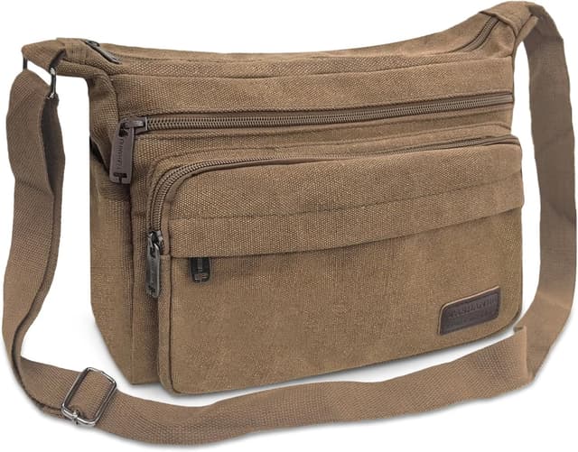 Detalle de Aucuu sac bandoulière toile vintage 24x30x11