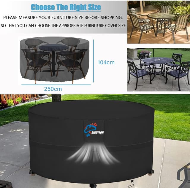 Detalle de SIRUITON 250cm round table cover