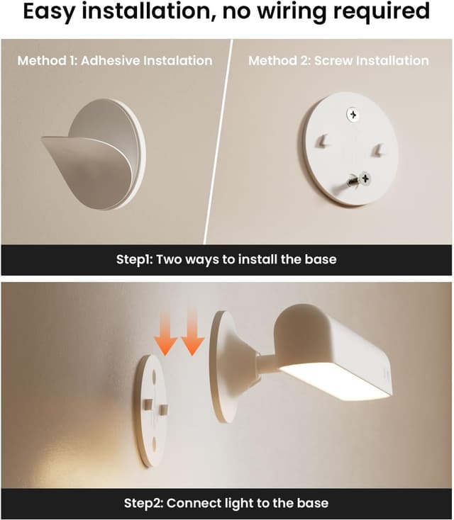 Thumbnail 6 de FULNIX Wall Sconce with 7500mAh Rechargeable Battery LED Light and Remote Control (3 colours, 15 RGB)