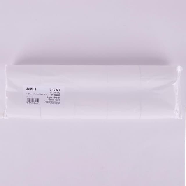 Detalle 2 de 10 rouleaux de papier thermochimique 57 x 45 x 12 mm