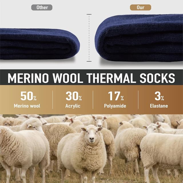 Thumbnail 4 de Niorasen Merino Wool Hiking Socks 3 Pairs