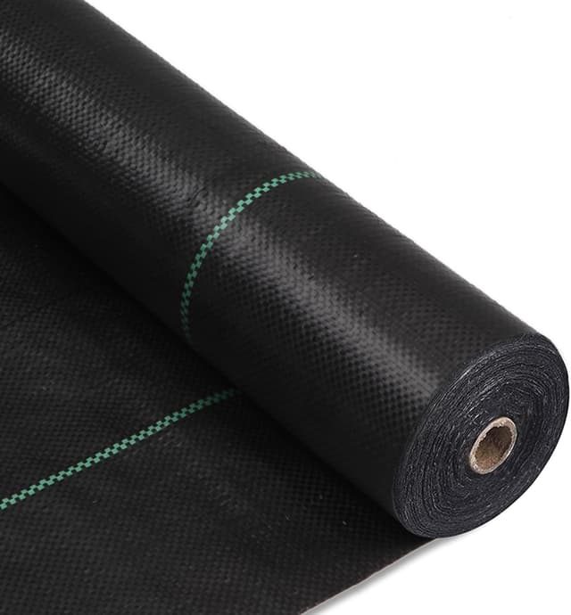 Detalle de MLZPU Heavy Duty Weed Control Membrane (1m x 50m) for patios, gravel, borders and artificial grass